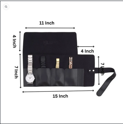 4-Slots Travel Watch Roll-Up